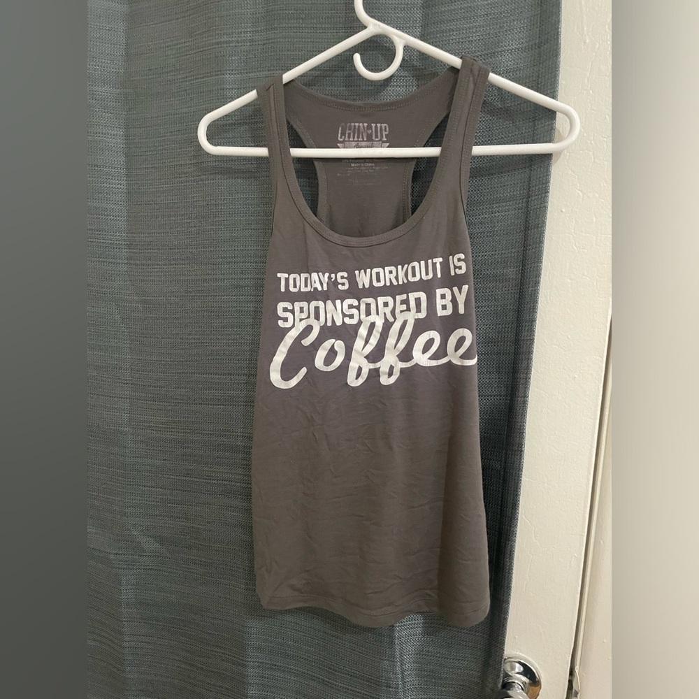 Funny coffee workout tank
